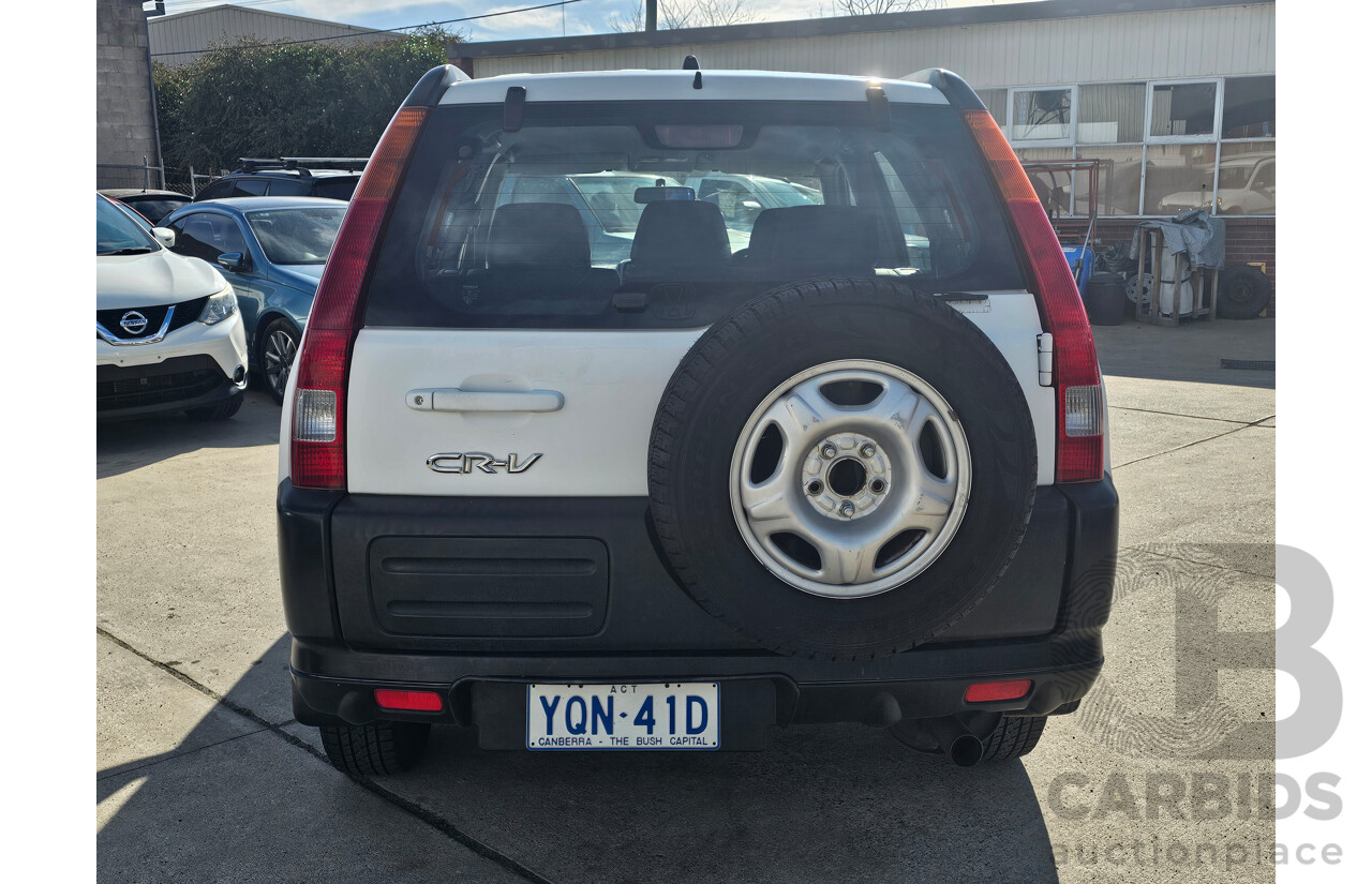 11/2002 Honda CRV (4x4) MY02 4d Wagon White 2.4L