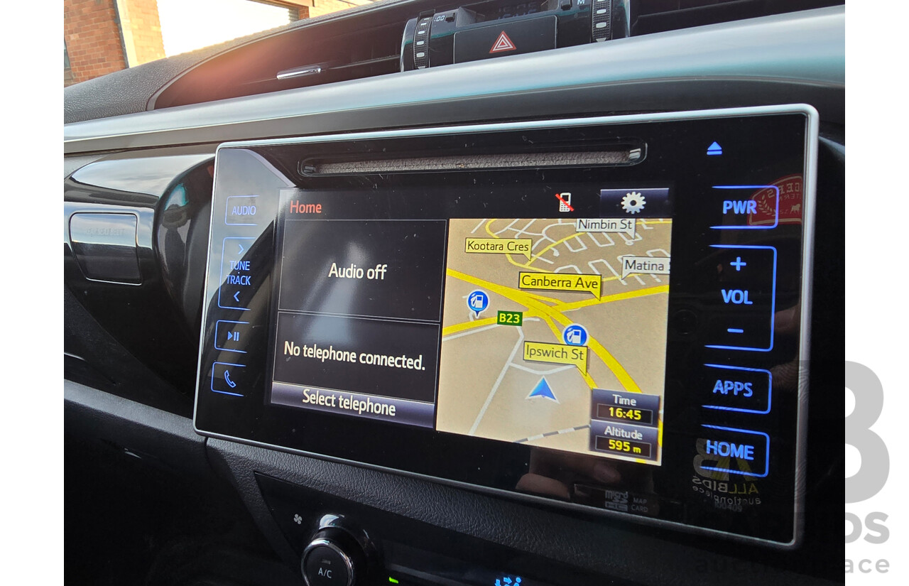 6/2016 Toyota Hilux SR5 (4x4) N80 GUN126R Dual Cab Utility Eclipse Black Turbo Diesel 2.8L