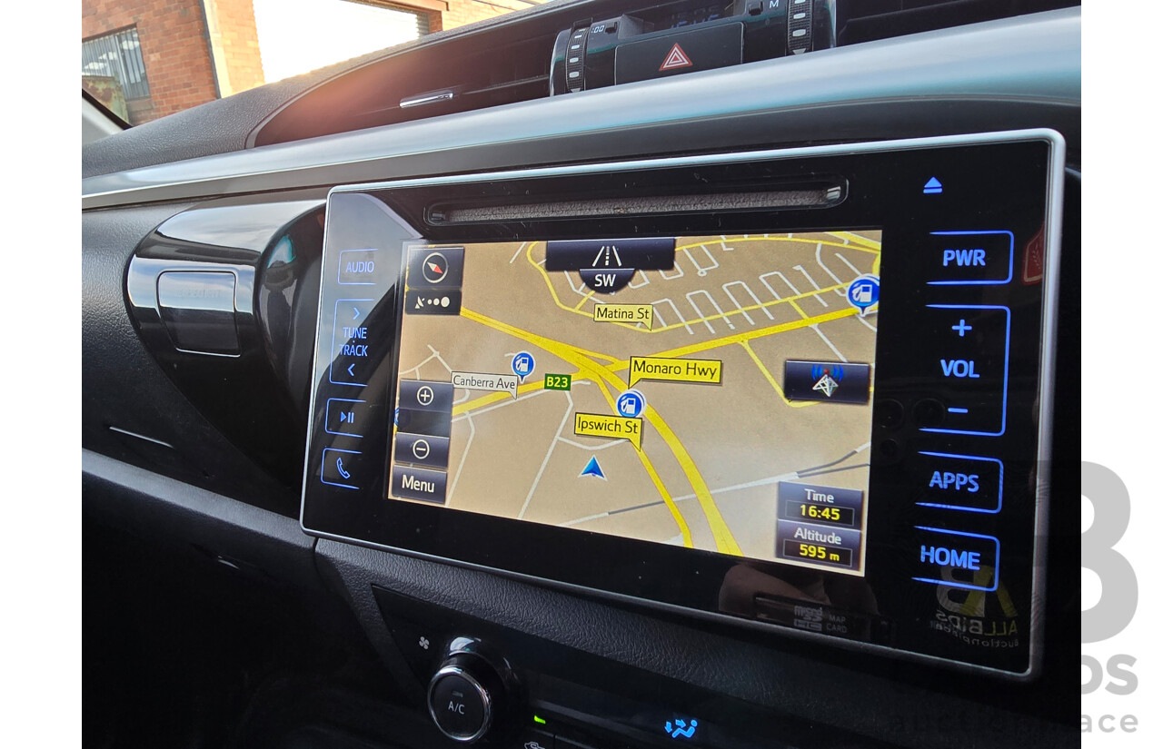 6/2016 Toyota Hilux SR5 (4x4) N80 GUN126R Dual Cab Utility Eclipse Black Turbo Diesel 2.8L