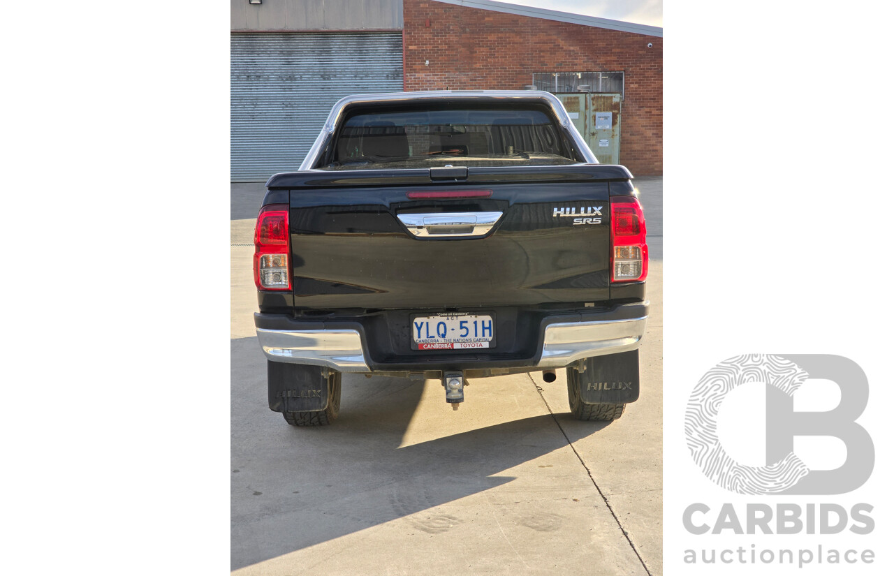 6/2016 Toyota Hilux SR5 (4x4) N80 GUN126R Dual Cab Utility Eclipse Black Turbo Diesel 2.8L