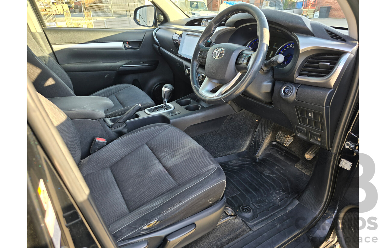 6/2016 Toyota Hilux SR5 (4x4) N80 GUN126R Dual Cab Utility Eclipse Black Turbo Diesel 2.8L