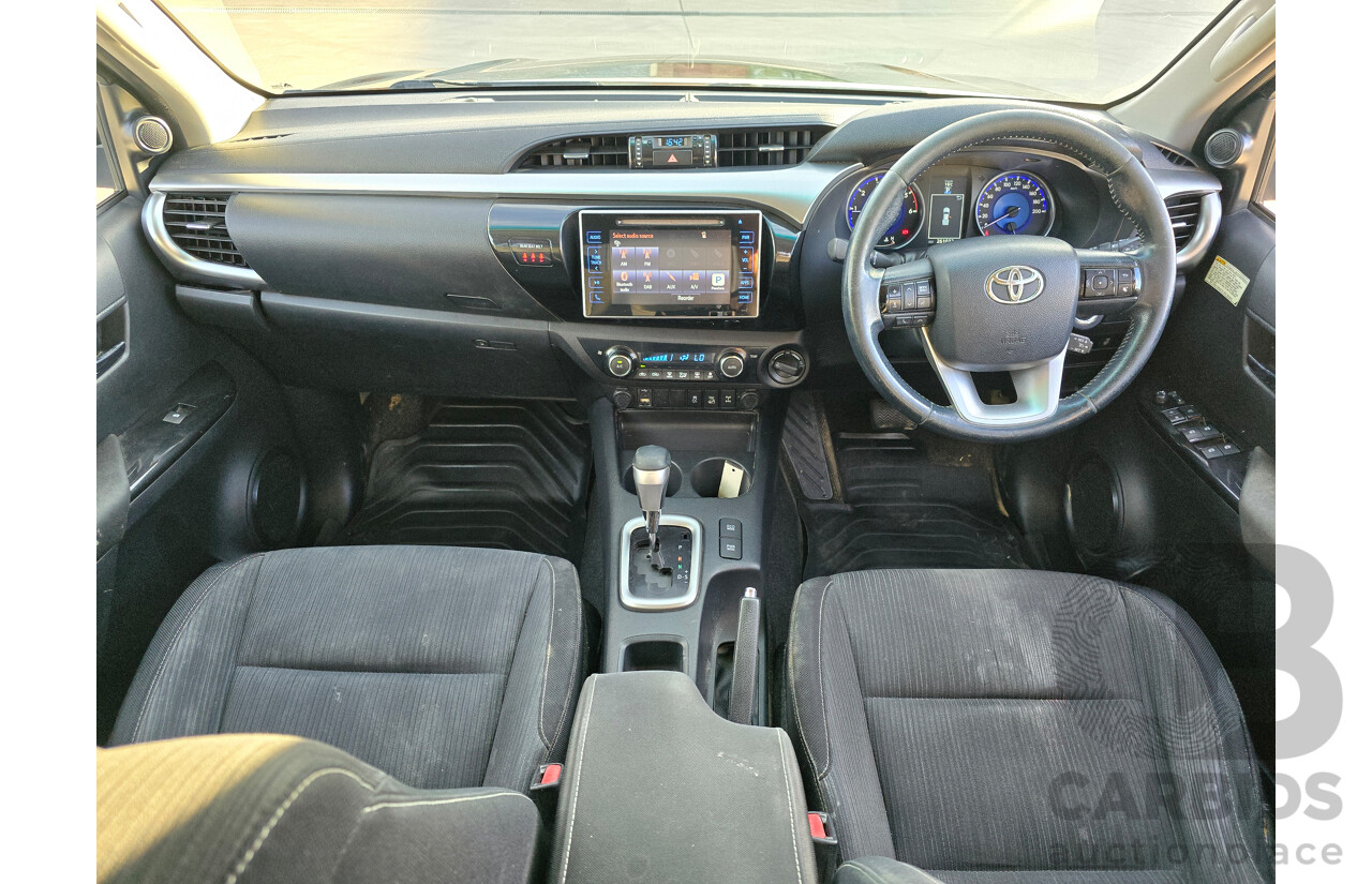 6/2016 Toyota Hilux SR5 (4x4) N80 GUN126R Dual Cab Utility Eclipse Black Turbo Diesel 2.8L