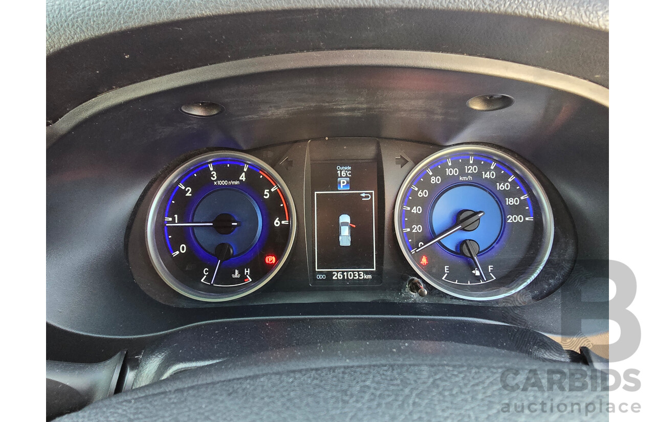 6/2016 Toyota Hilux SR5 (4x4) N80 GUN126R Dual Cab Utility Eclipse Black Turbo Diesel 2.8L