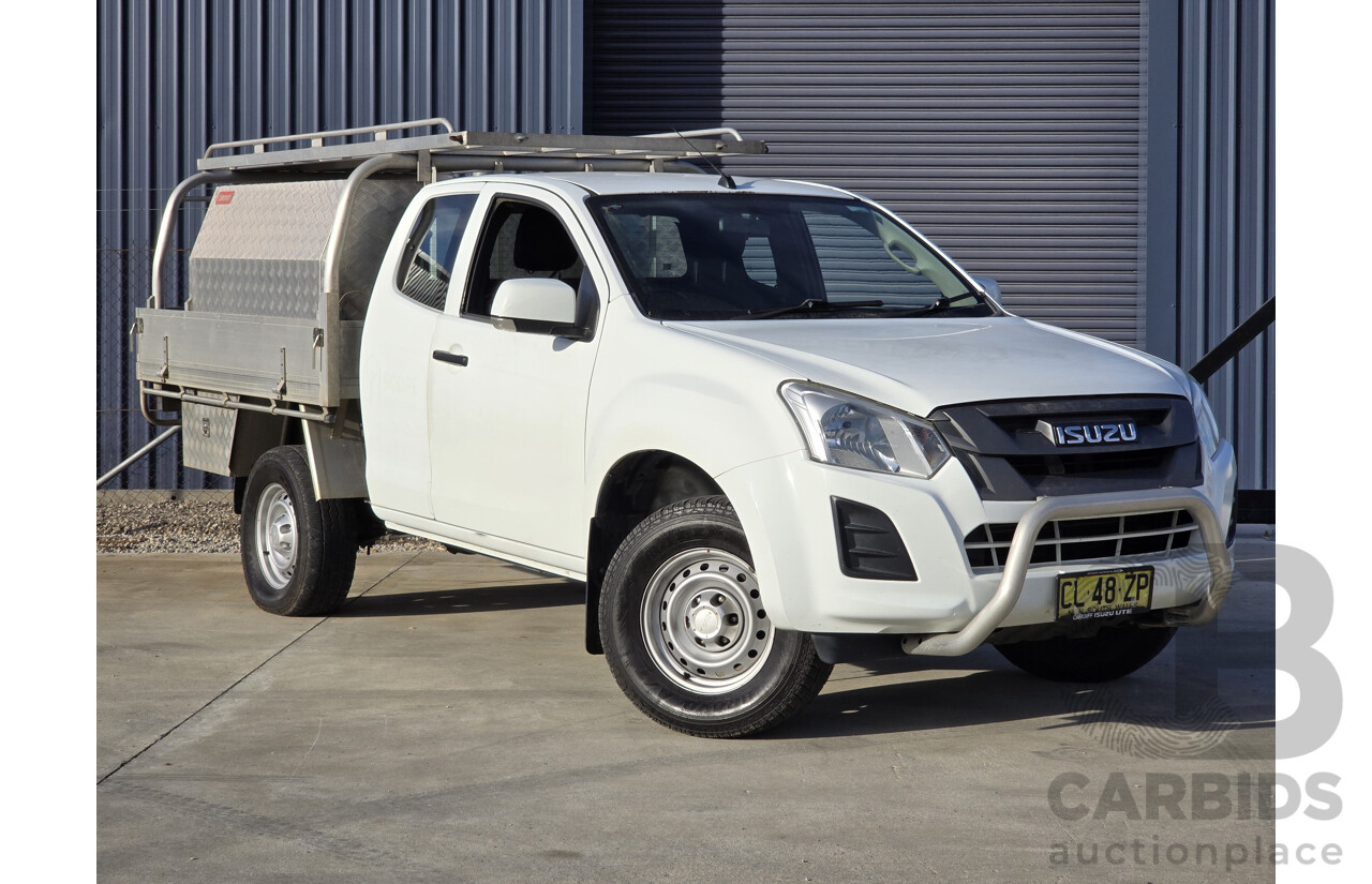 4/2017 Isuzu D-Max SX Hi-Ride TF MY17 Space Cab Utility White Turbo Diesel 3.0L