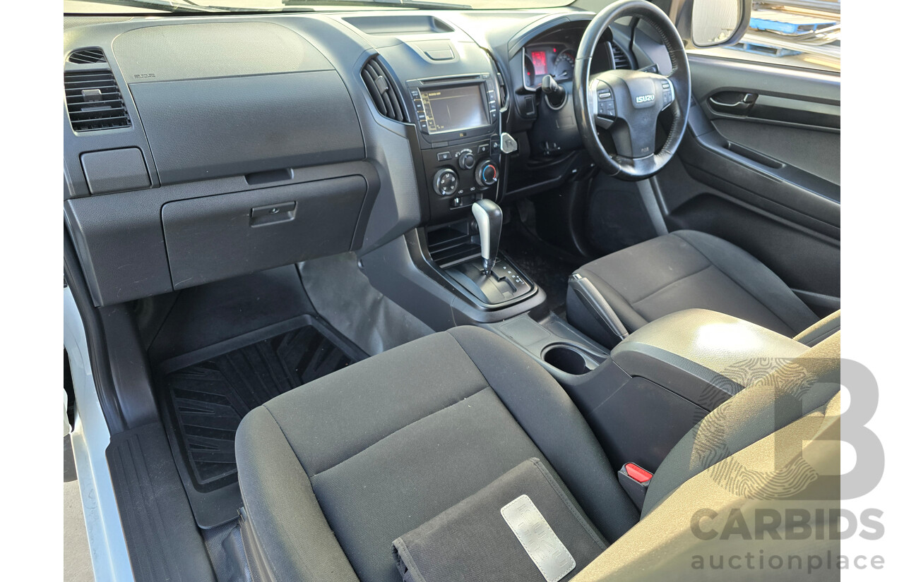 4/2017 Isuzu D-Max SX Hi-Ride TF MY17 Space Cab Utility White Turbo Diesel 3.0L