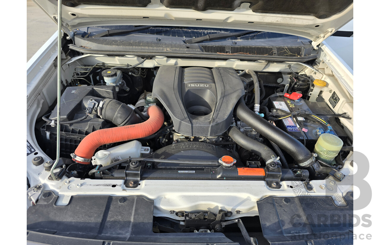 4/2017 Isuzu D-Max SX Hi-Ride TF MY17 Space Cab Utility White Turbo Diesel 3.0L