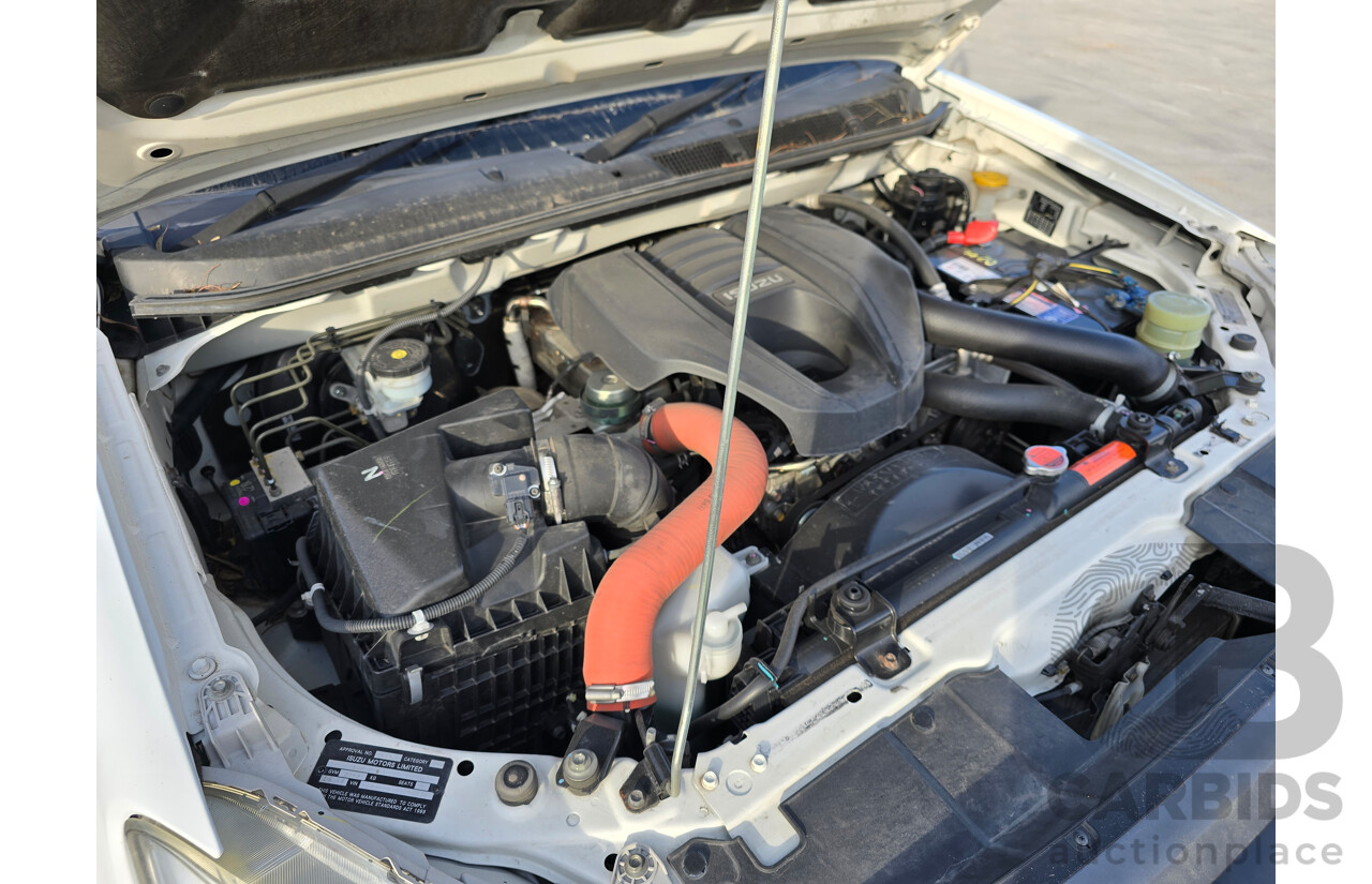 4/2017 Isuzu D-Max SX Hi-Ride TF MY17 Space Cab Utility White Turbo Diesel 3.0L