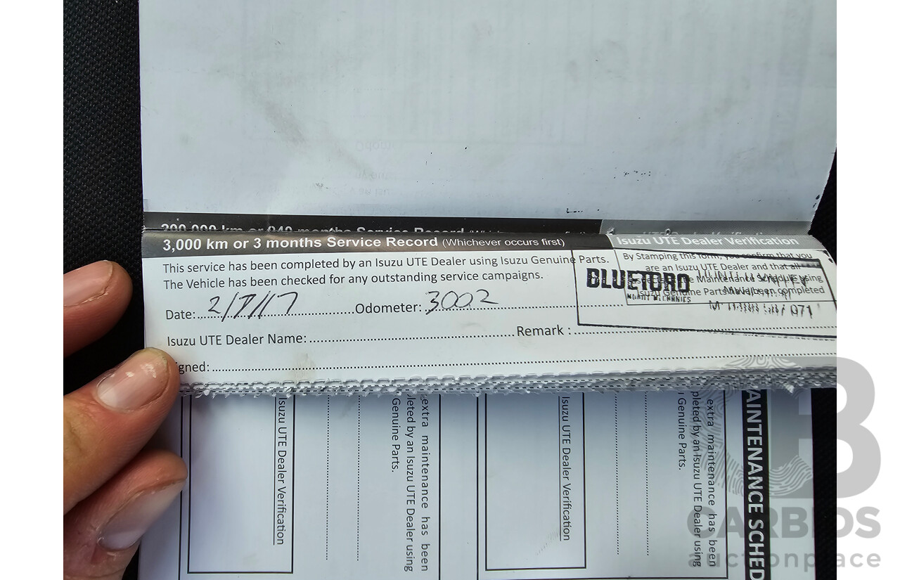 4/2017 Isuzu D-Max SX Hi-Ride TF MY17 Space Cab Utility White Turbo Diesel 3.0L