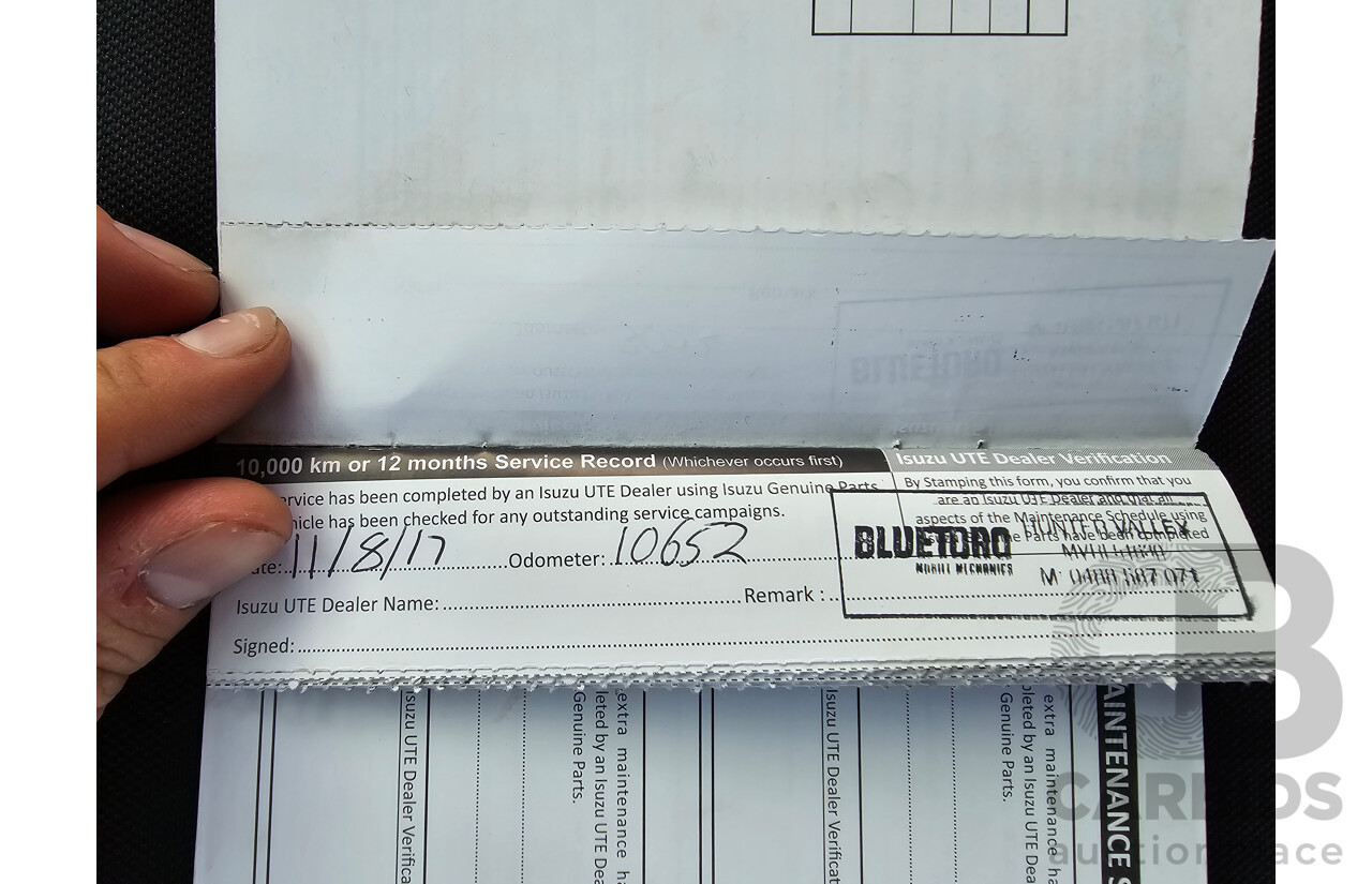 4/2017 Isuzu D-Max SX Hi-Ride TF MY17 Space Cab Utility White Turbo Diesel 3.0L