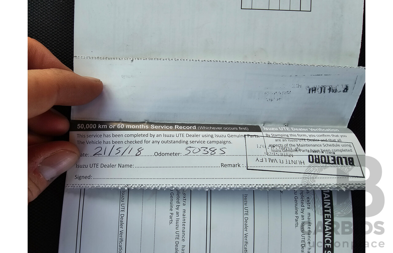 4/2017 Isuzu D-Max SX Hi-Ride TF MY17 Space Cab Utility White Turbo Diesel 3.0L