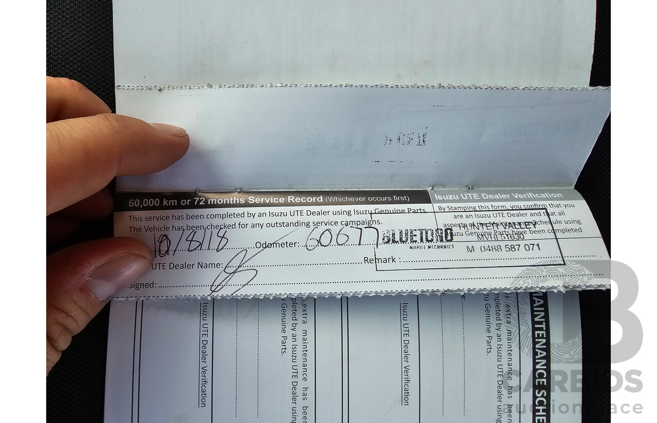 4/2017 Isuzu D-Max SX Hi-Ride TF MY17 Space Cab Utility White Turbo Diesel 3.0L