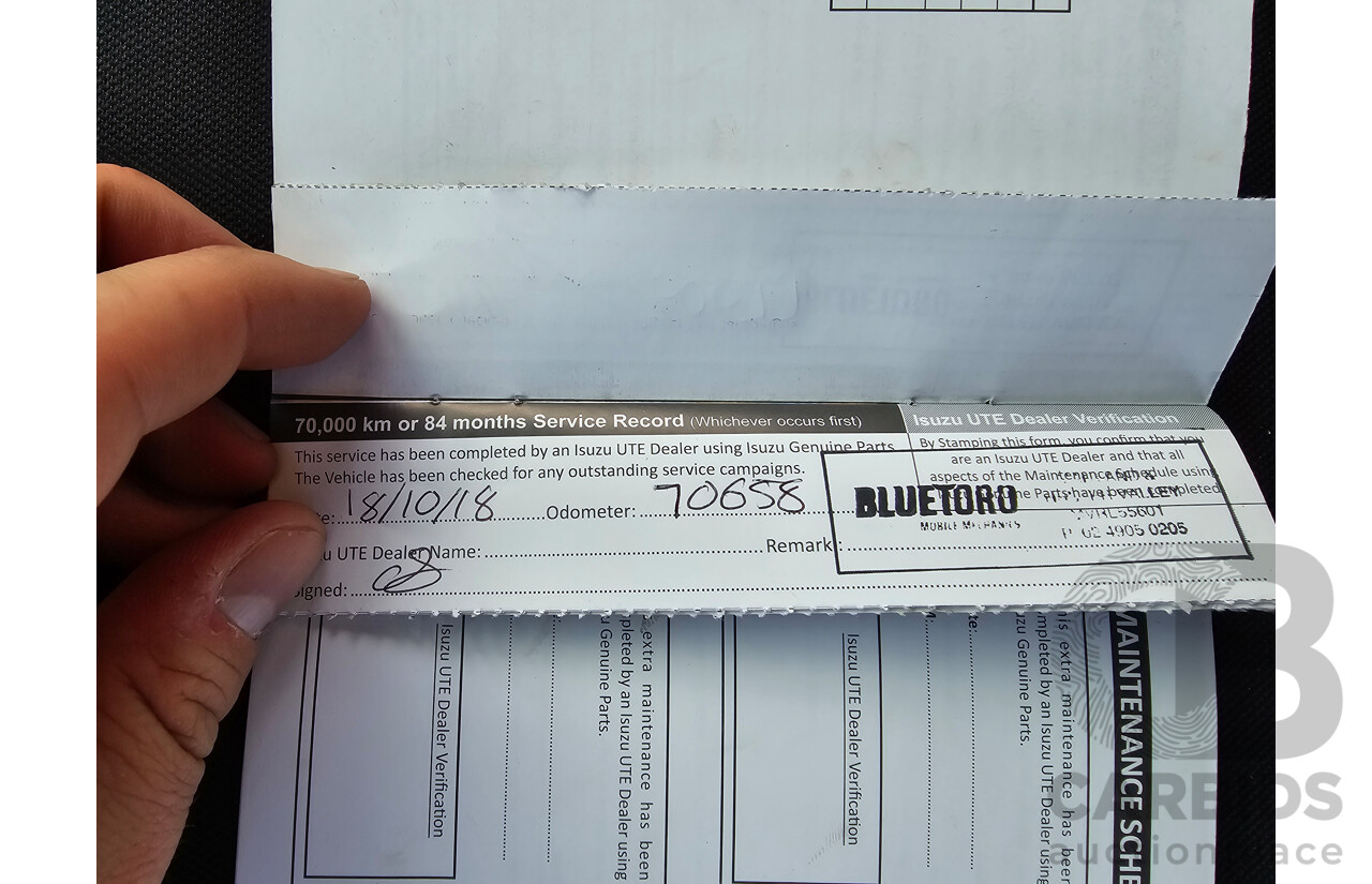 4/2017 Isuzu D-Max SX Hi-Ride TF MY17 Space Cab Utility White Turbo Diesel 3.0L