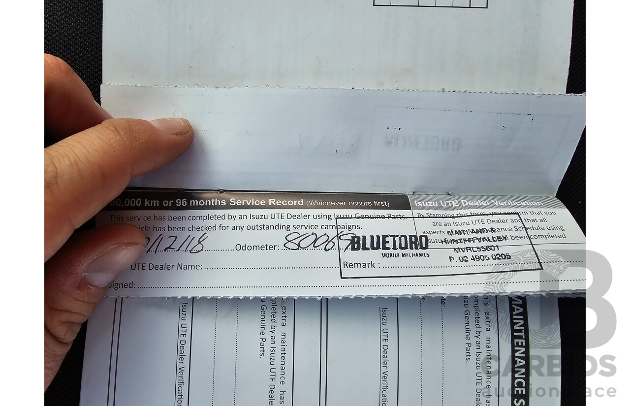 4/2017 Isuzu D-Max SX Hi-Ride TF MY17 Space Cab Utility White Turbo Diesel 3.0L