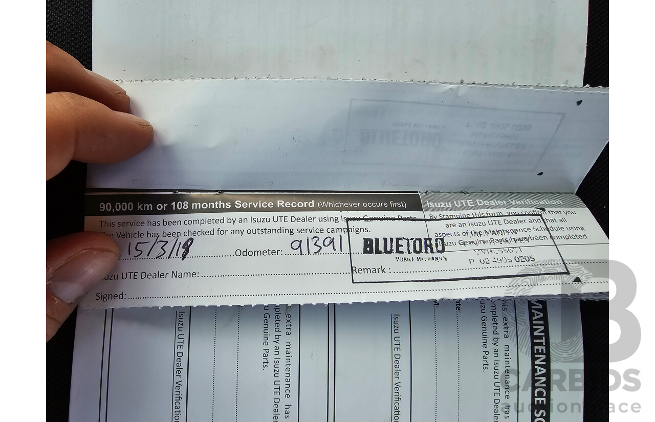 4/2017 Isuzu D-Max SX Hi-Ride TF MY17 Space Cab Utility White Turbo Diesel 3.0L