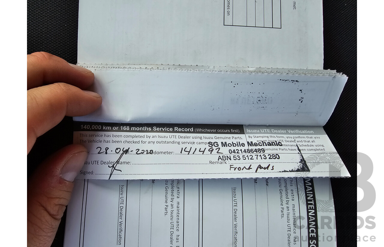 4/2017 Isuzu D-Max SX Hi-Ride TF MY17 Space Cab Utility White Turbo Diesel 3.0L