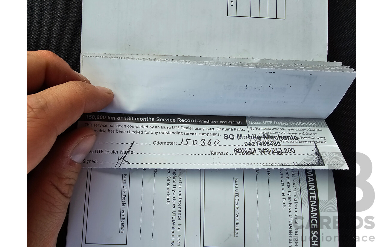 4/2017 Isuzu D-Max SX Hi-Ride TF MY17 Space Cab Utility White Turbo Diesel 3.0L