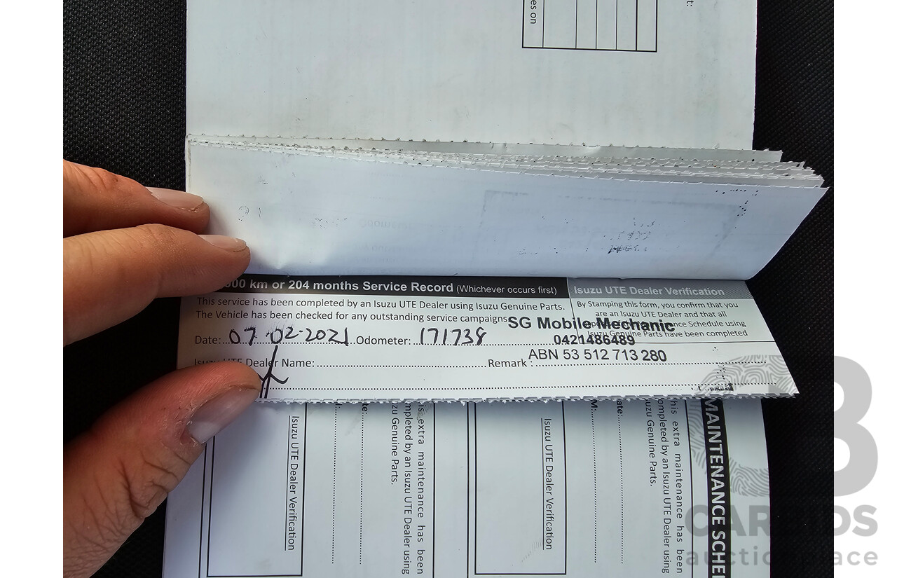 4/2017 Isuzu D-Max SX Hi-Ride TF MY17 Space Cab Utility White Turbo Diesel 3.0L