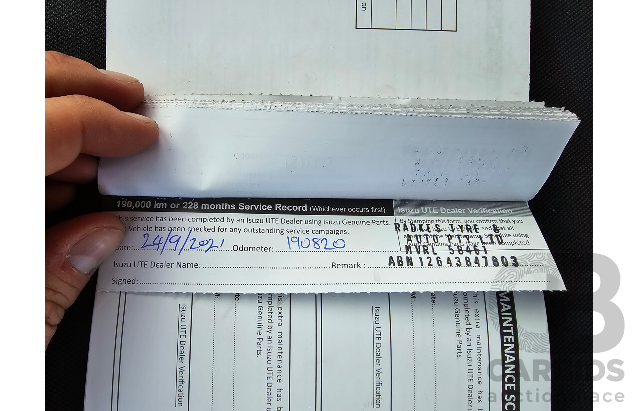 4/2017 Isuzu D-Max SX Hi-Ride TF MY17 Space Cab Utility White Turbo Diesel 3.0L