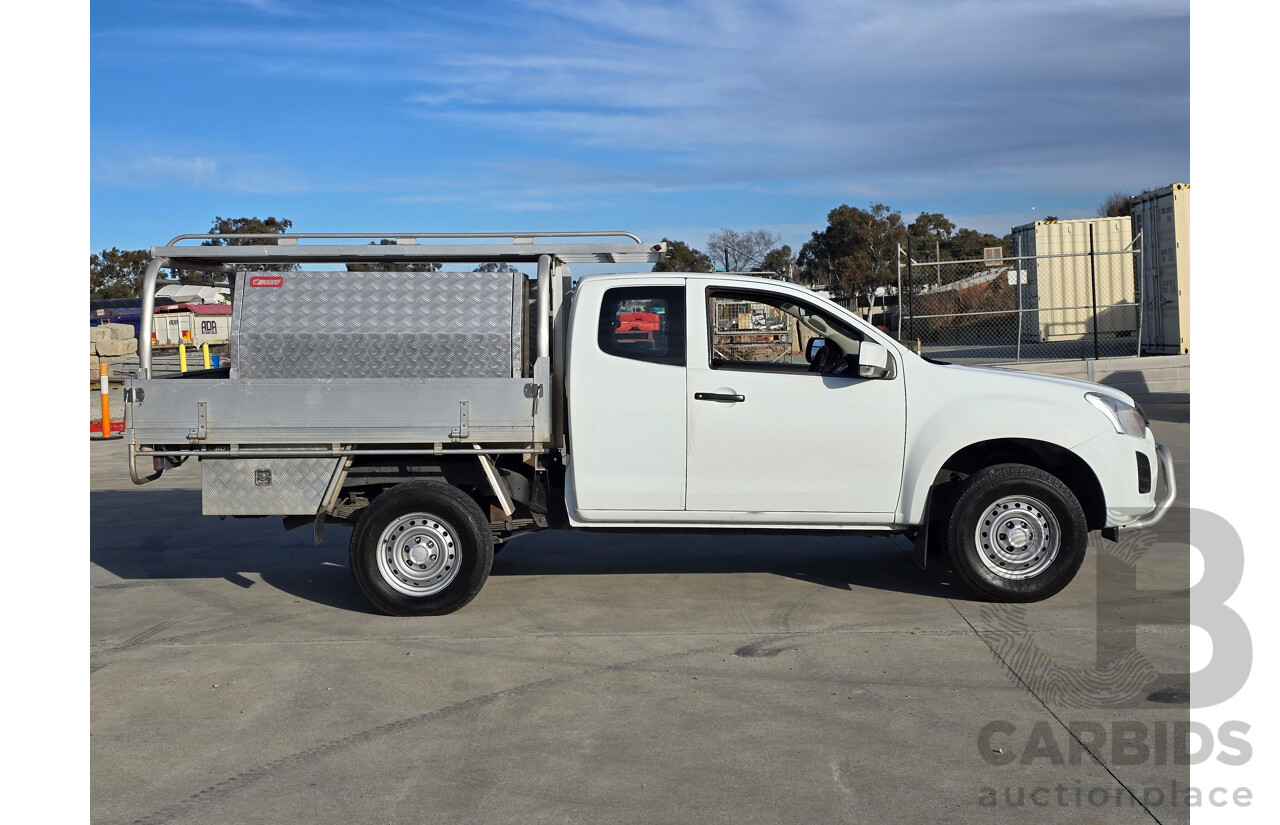 4/2017 Isuzu D-Max SX Hi-Ride TF MY17 Space Cab Utility White Turbo Diesel 3.0L