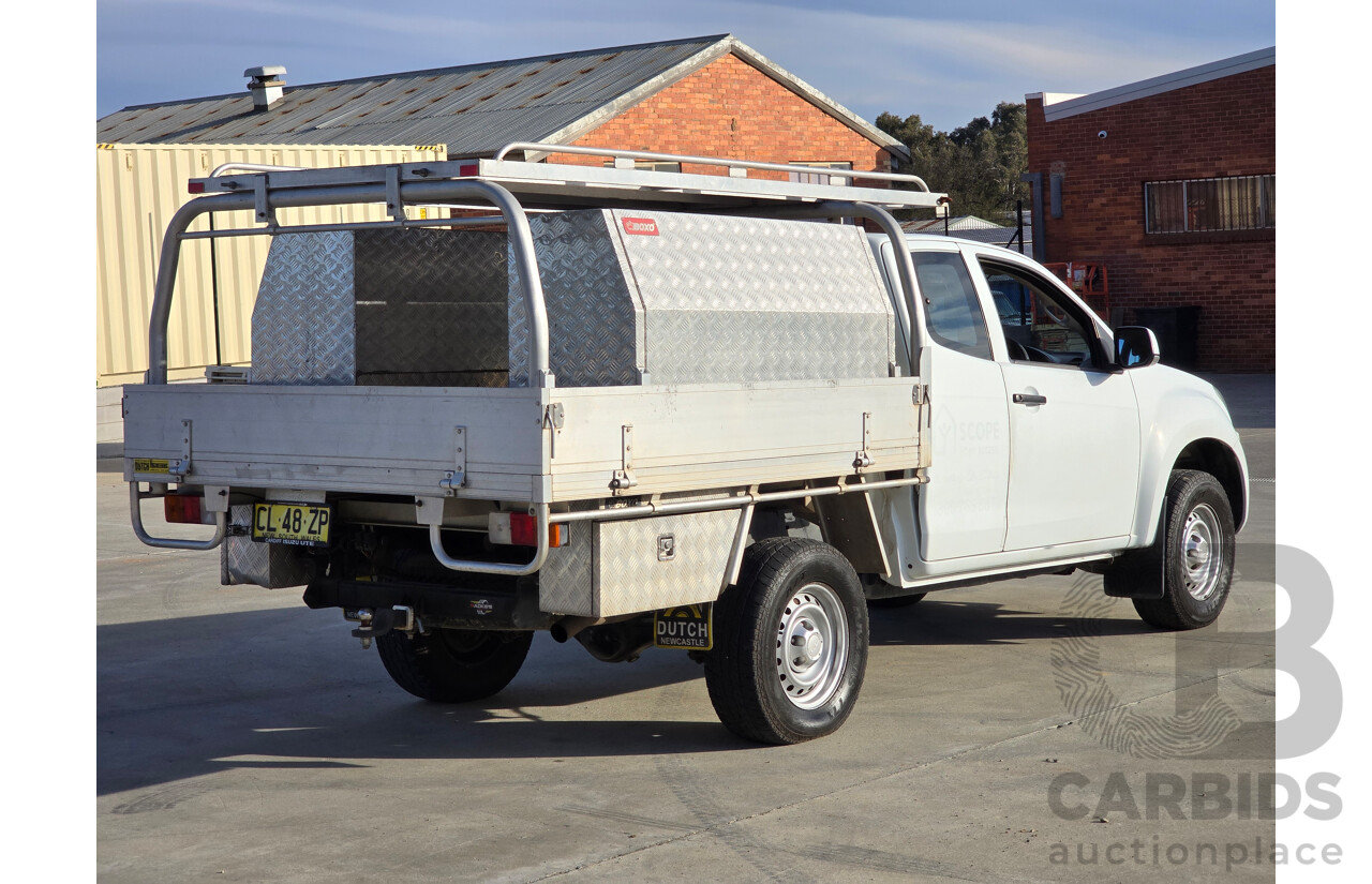 4/2017 Isuzu D-Max SX Hi-Ride TF MY17 Space Cab Utility White Turbo Diesel 3.0L