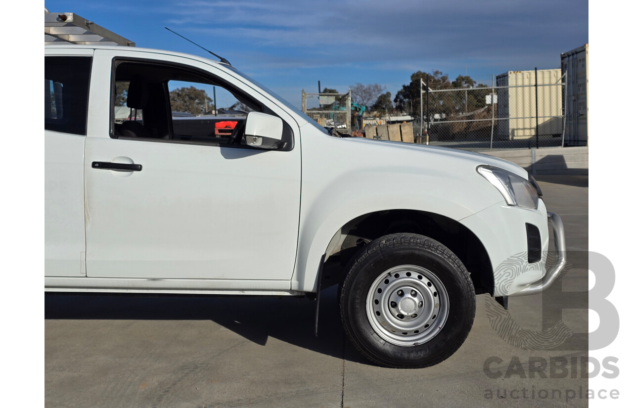 4/2017 Isuzu D-Max SX Hi-Ride TF MY17 Space Cab Utility White Turbo Diesel 3.0L