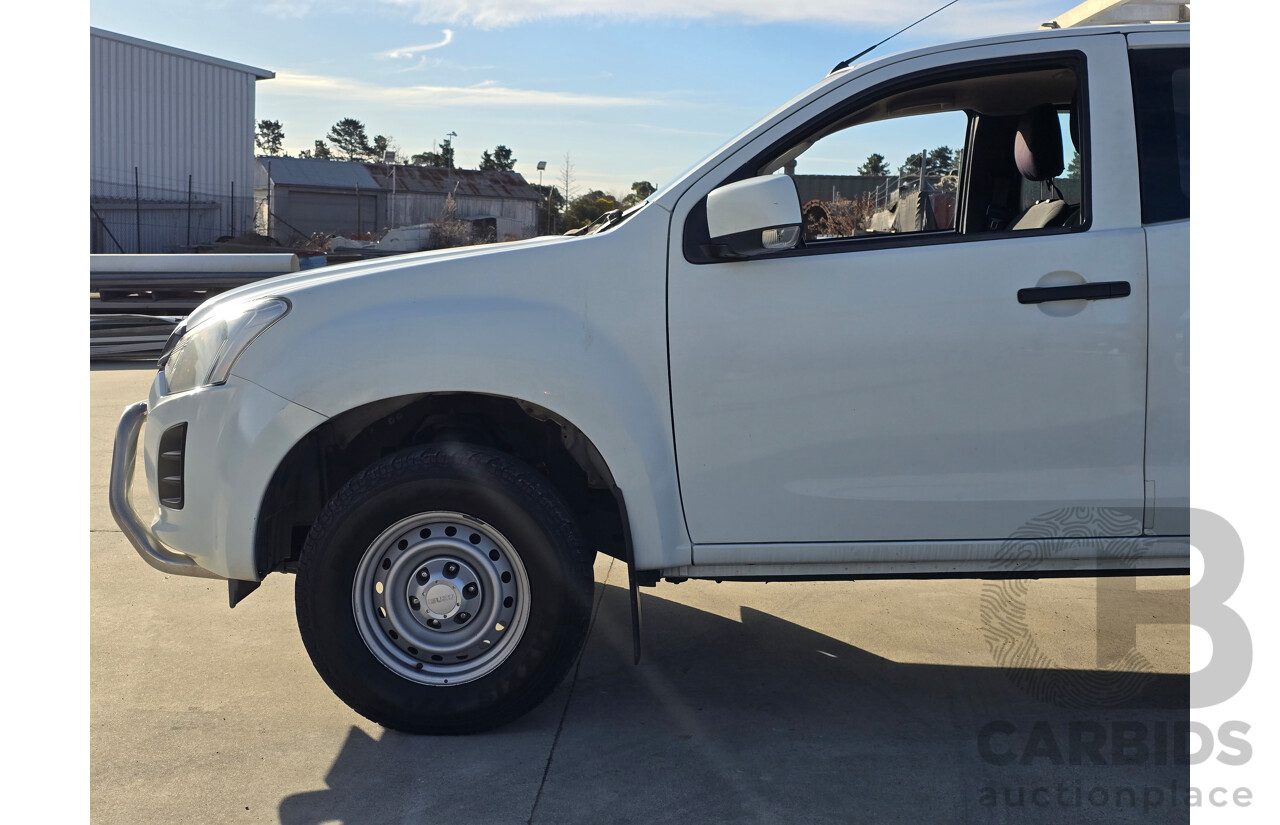 4/2017 Isuzu D-Max SX Hi-Ride TF MY17 Space Cab Utility White Turbo Diesel 3.0L