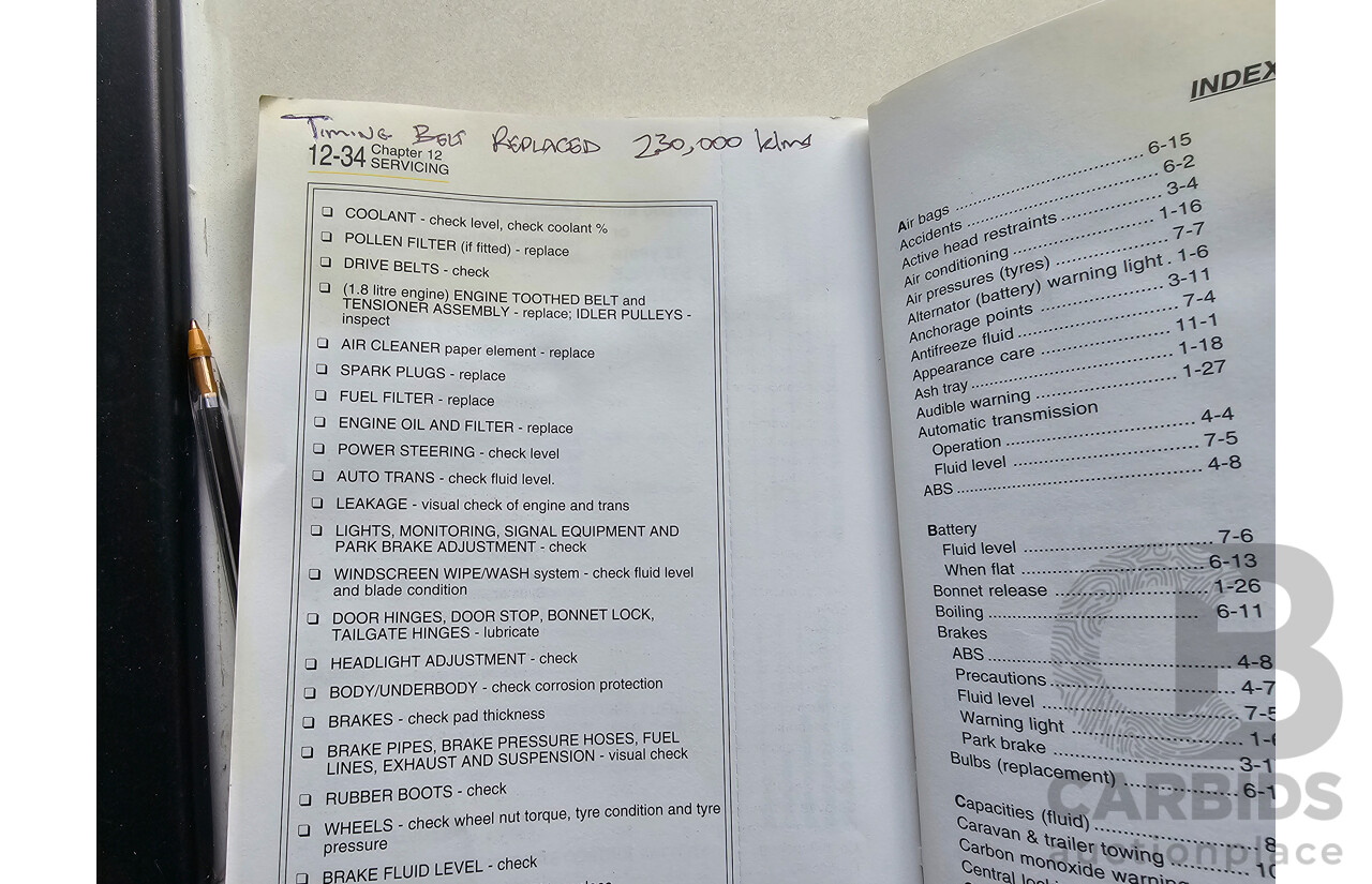 8/2002 Holden Astra Equipe TS 5d Hatchback White 1.8L