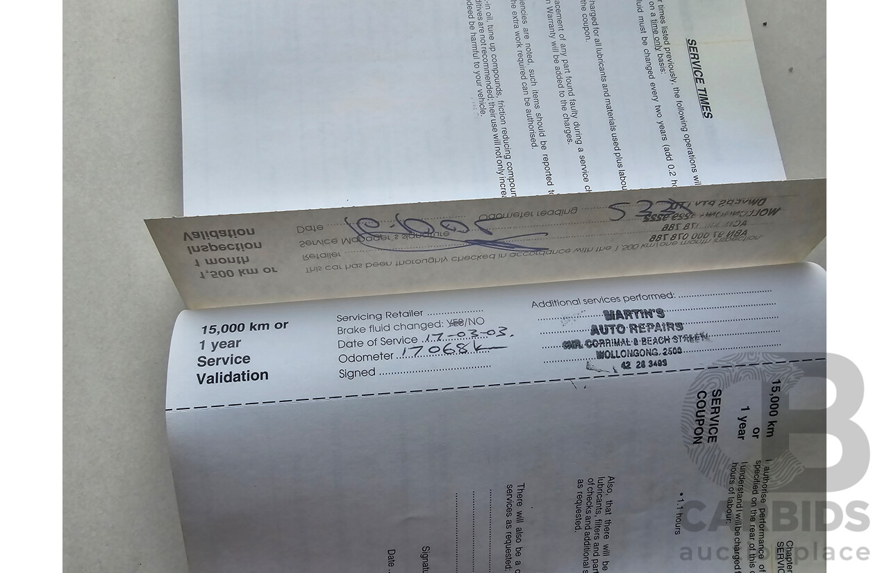 8/2002 Holden Astra Equipe TS 5d Hatchback White 1.8L