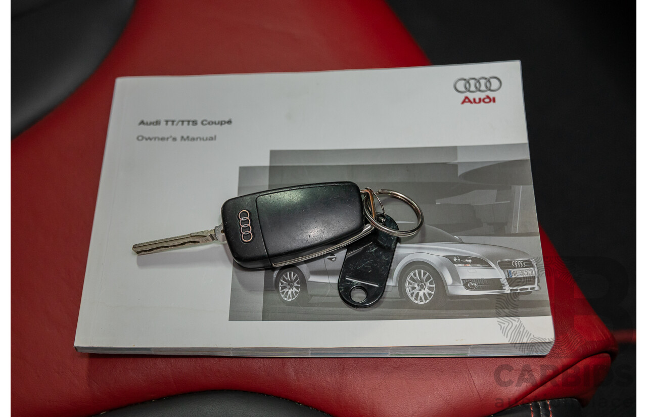 8/2009 Audi TT S 2.0 TFSI Quattro (AWD) 8J 2d Coupe Dolphin Grey Turbo 2.0L