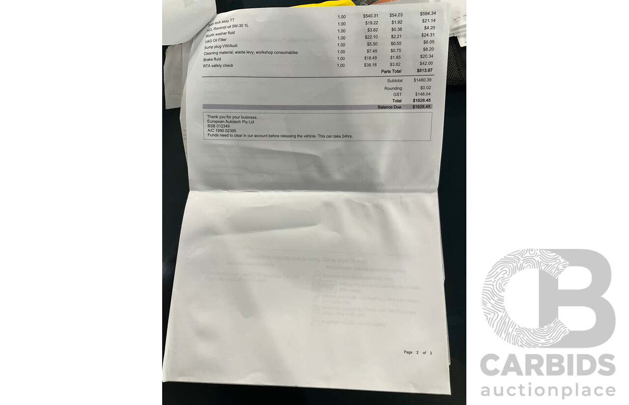 8/2009 Audi TT S 2.0 TFSI Quattro (AWD) 8J 2d Coupe Dolphin Grey Turbo 2.0L