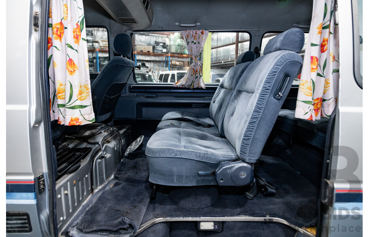 06/2001 Complied (1986) Toyota Hiace Super Custom YH51G 2d Van Silver 2.0L - 8 Seater - Import