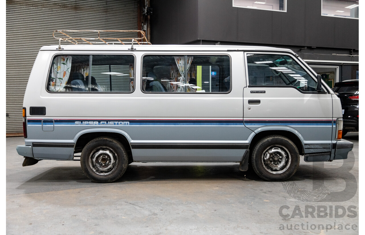 06/2001 Complied (1986) Toyota Hiace Super Custom YH51G 2d Van Silver 2.0L - 8 Seater - Import