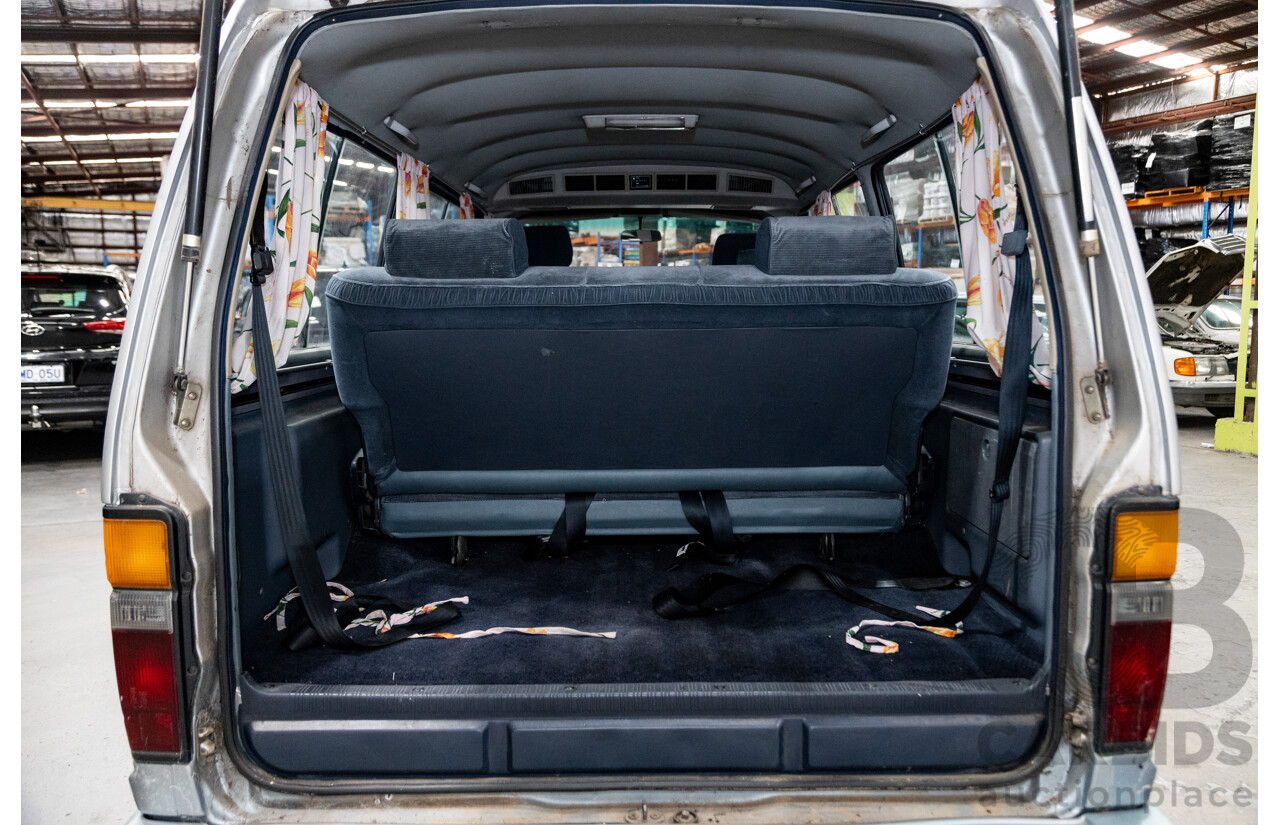 06/2001 Complied (1986) Toyota Hiace Super Custom YH51G 2d Van Silver 2.0L - 8 Seater - Import