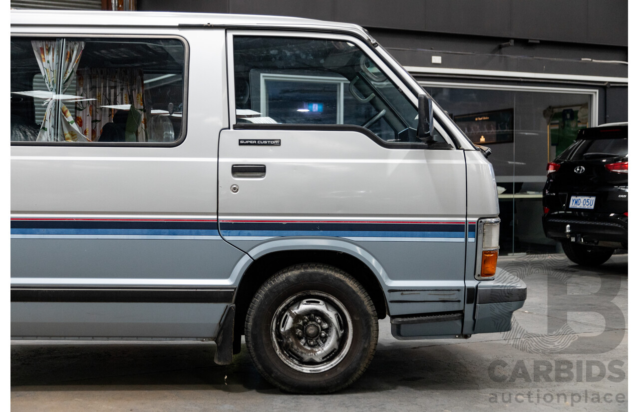 06/2001 Complied (1986) Toyota Hiace Super Custom YH51G 2d Van Silver 2.0L - 8 Seater - Import