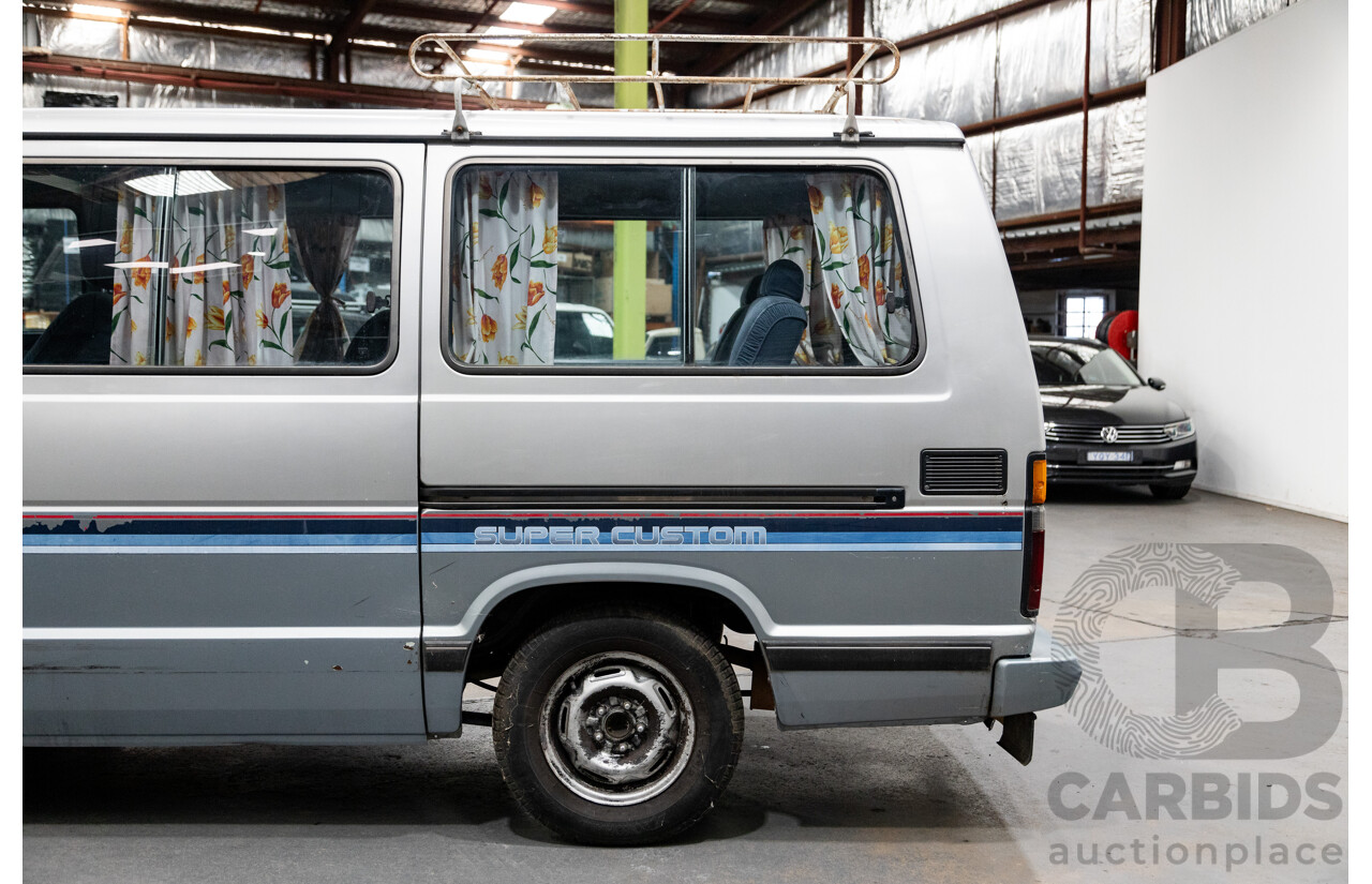 06/2001 Complied (1986) Toyota Hiace Super Custom YH51G 2d Van Silver 2.0L - 8 Seater - Import