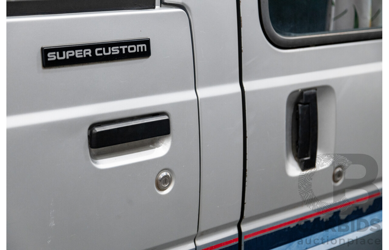 06/2001 Complied (1986) Toyota Hiace Super Custom YH51G 2d Van Silver 2.0L - 8 Seater - Import