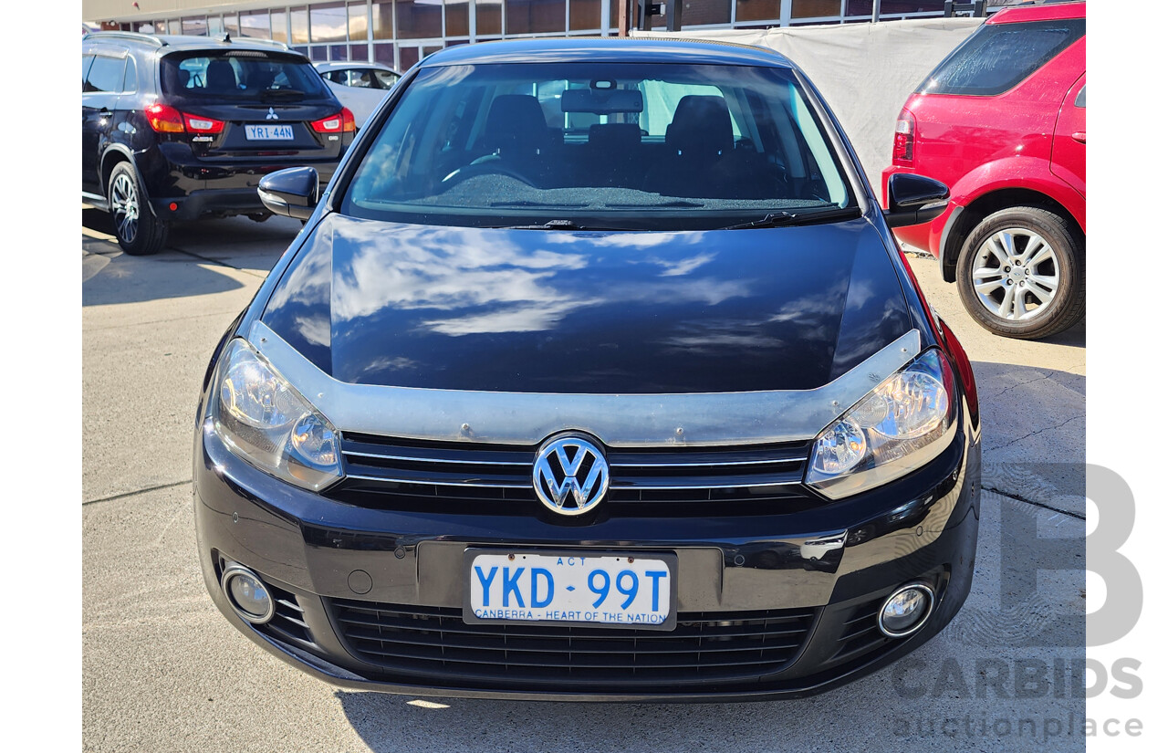 10/2011 Volkswagen Golf 118 TSI Comfortline 1K MY11 5d Hatchback Black 1.4L