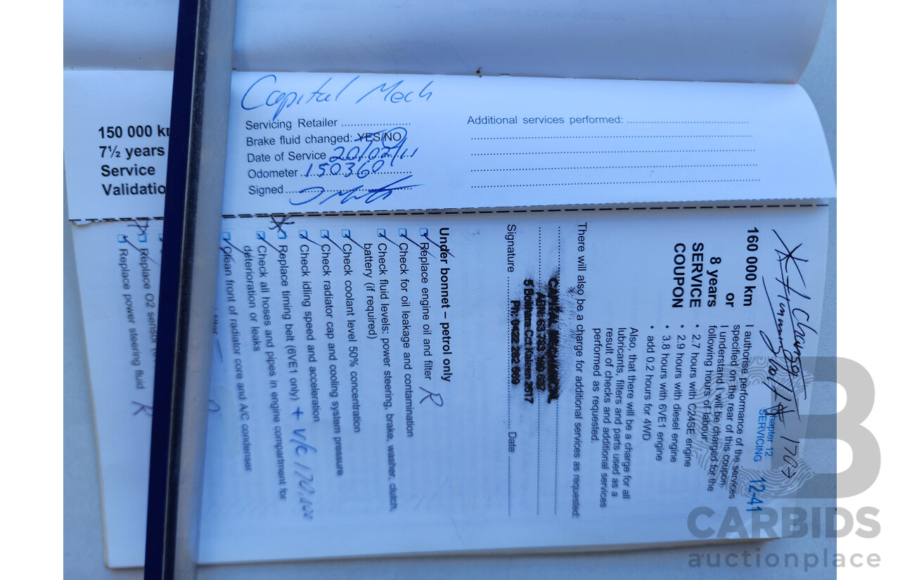 6/2005 Holden Rodeo LX RA C/Chas White 3.5L