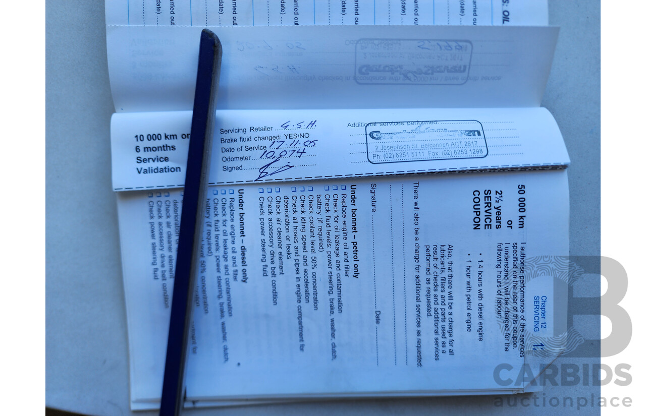 6/2005 Holden Rodeo LX RA C/Chas White 3.5L