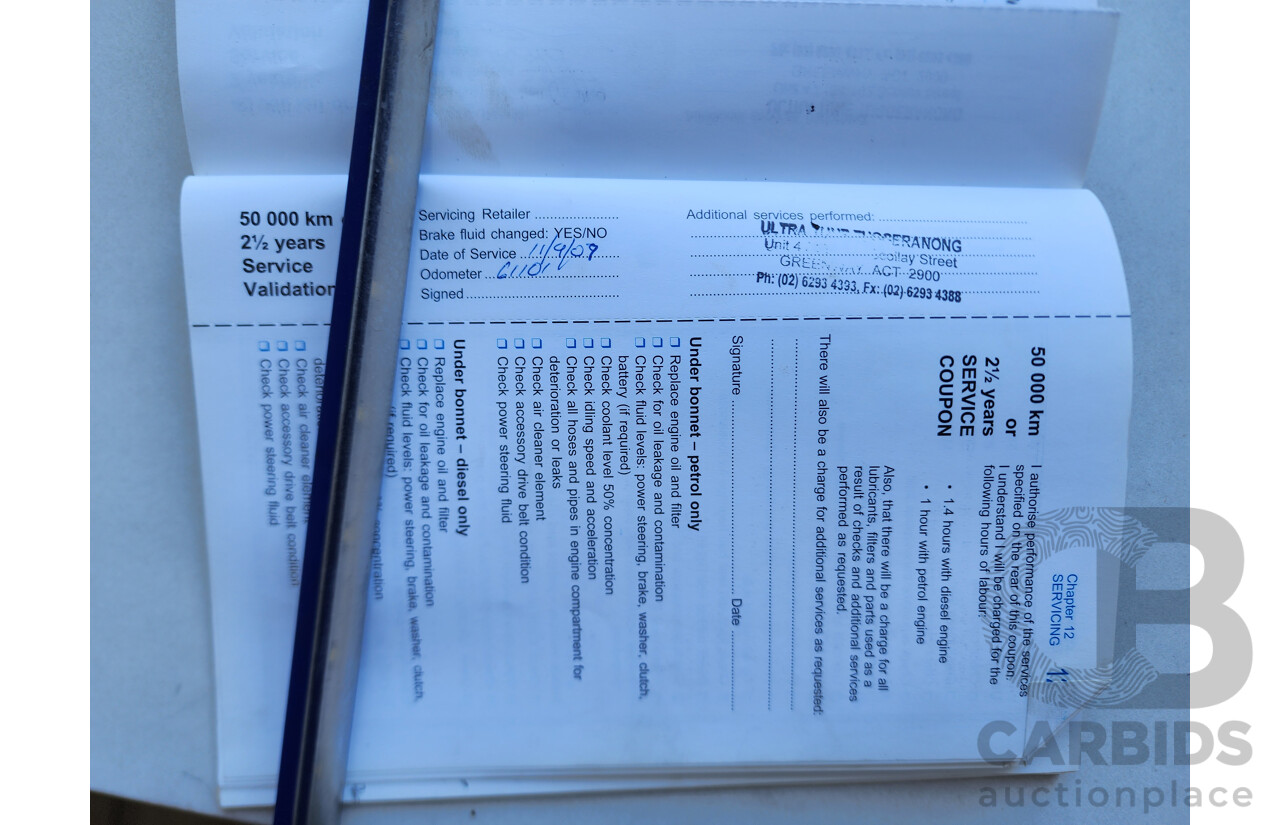 6/2005 Holden Rodeo LX RA C/Chas White 3.5L