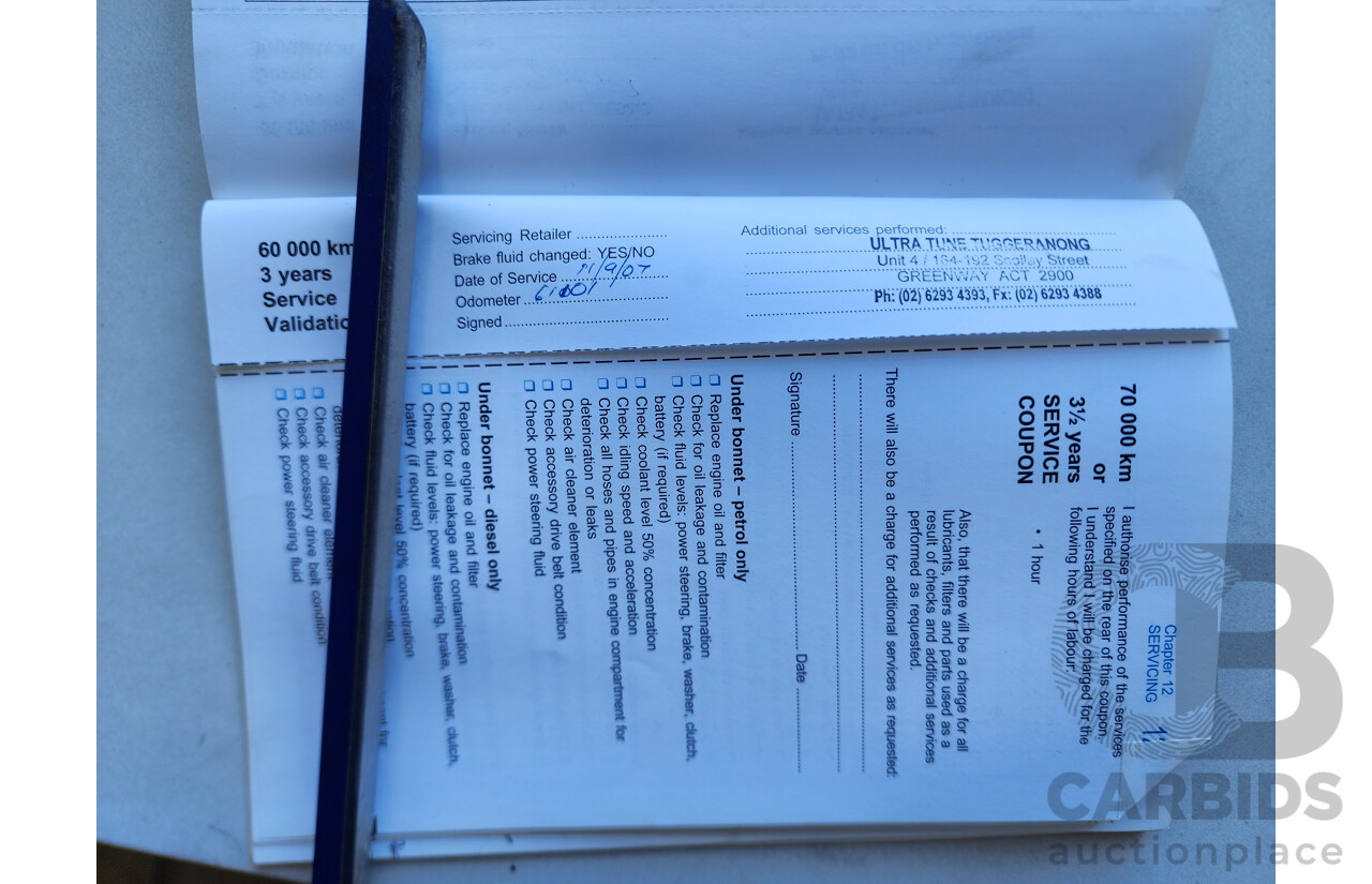 6/2005 Holden Rodeo LX RA C/Chas White 3.5L