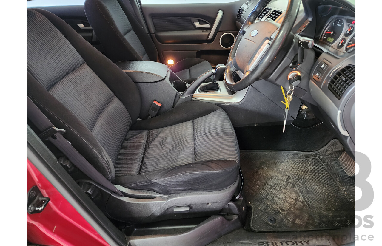 1/2010 Ford Territory TS (4x4) SY MKII 4d Wagon Red 4.0L