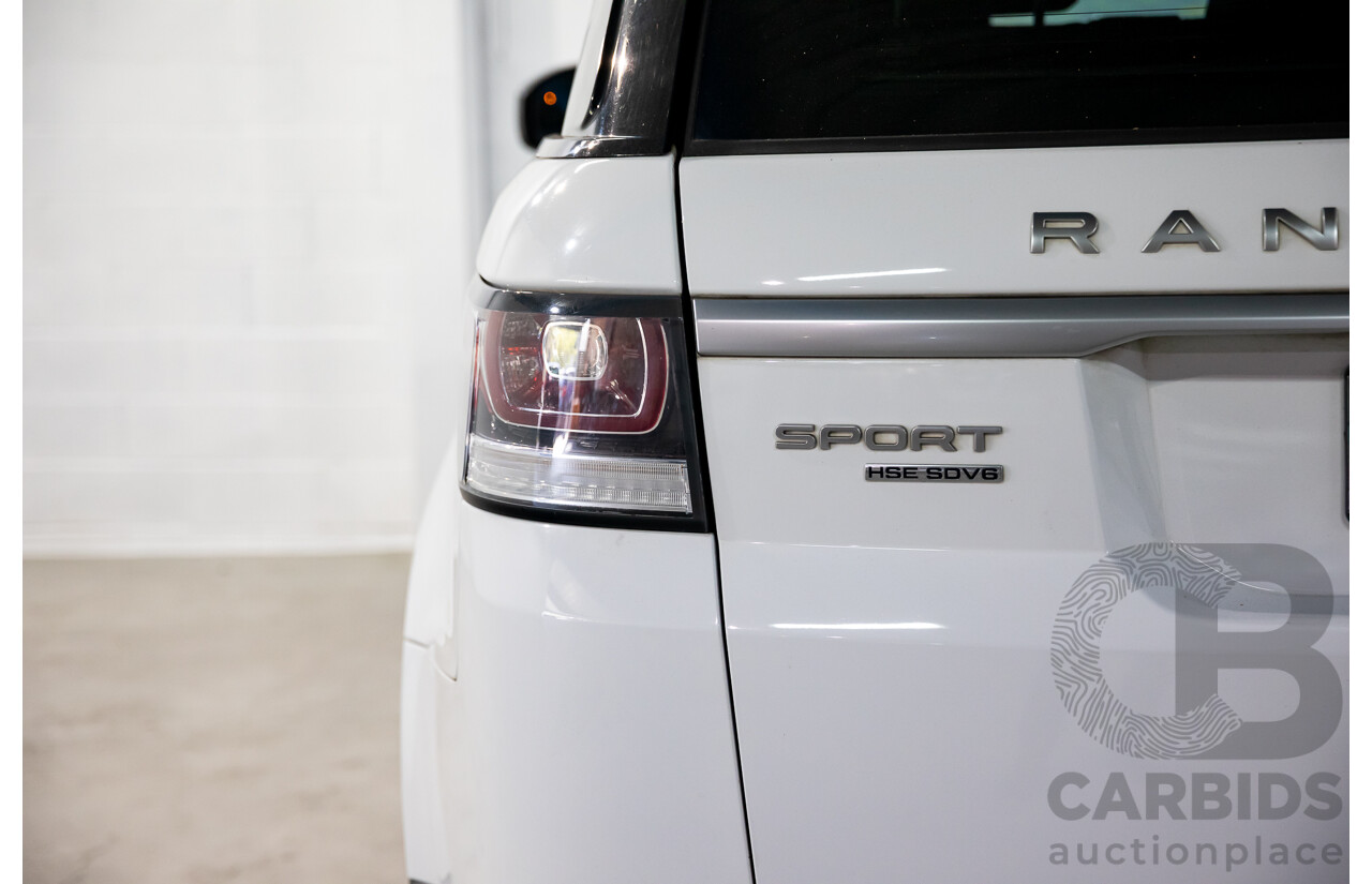 8/2014 Range Rover Range Rover Sport 3.0 SDV6 HSE LW 4d Wagon Fuji White Turbo Diesel V6 3.0L