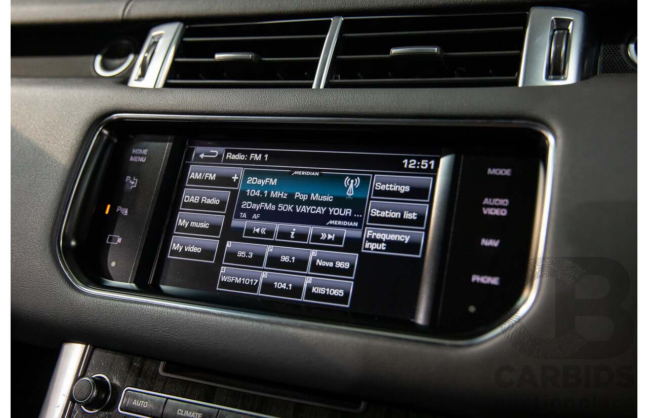 8/2014 Range Rover Range Rover Sport 3.0 SDV6 HSE LW 4d Wagon Fuji White Turbo Diesel V6 3.0L