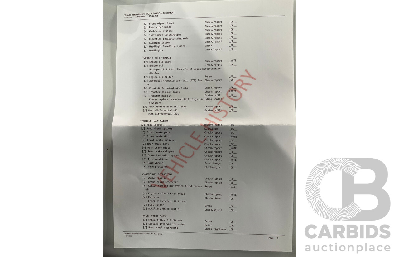 8/2014 Range Rover Range Rover Sport 3.0 SDV6 HSE LW 4d Wagon Fuji White Turbo Diesel V6 3.0L