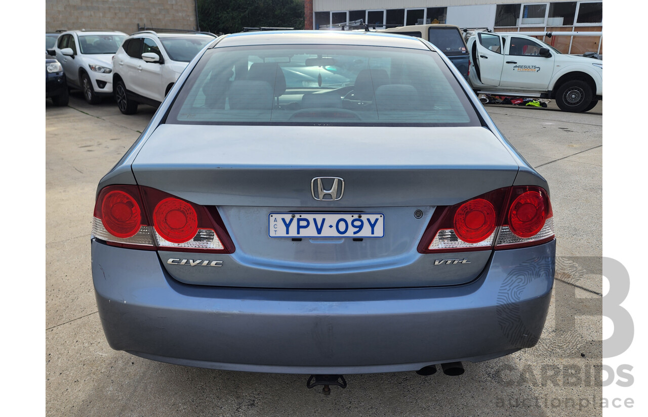 12/2007 Honda Civic Vti-L MY07 4d Sedan Blue 1.8L