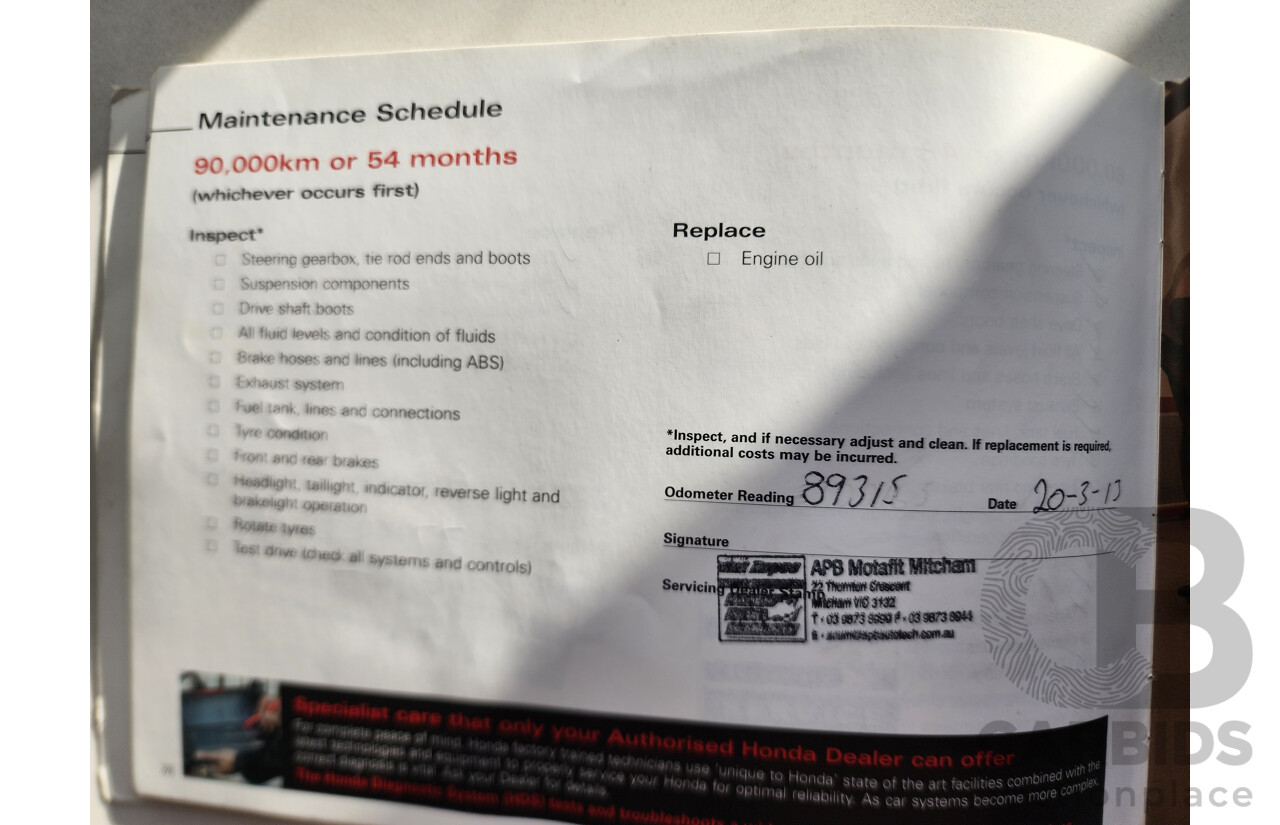 12/2007 Honda Civic Vti-L MY07 4d Sedan Blue 1.8L