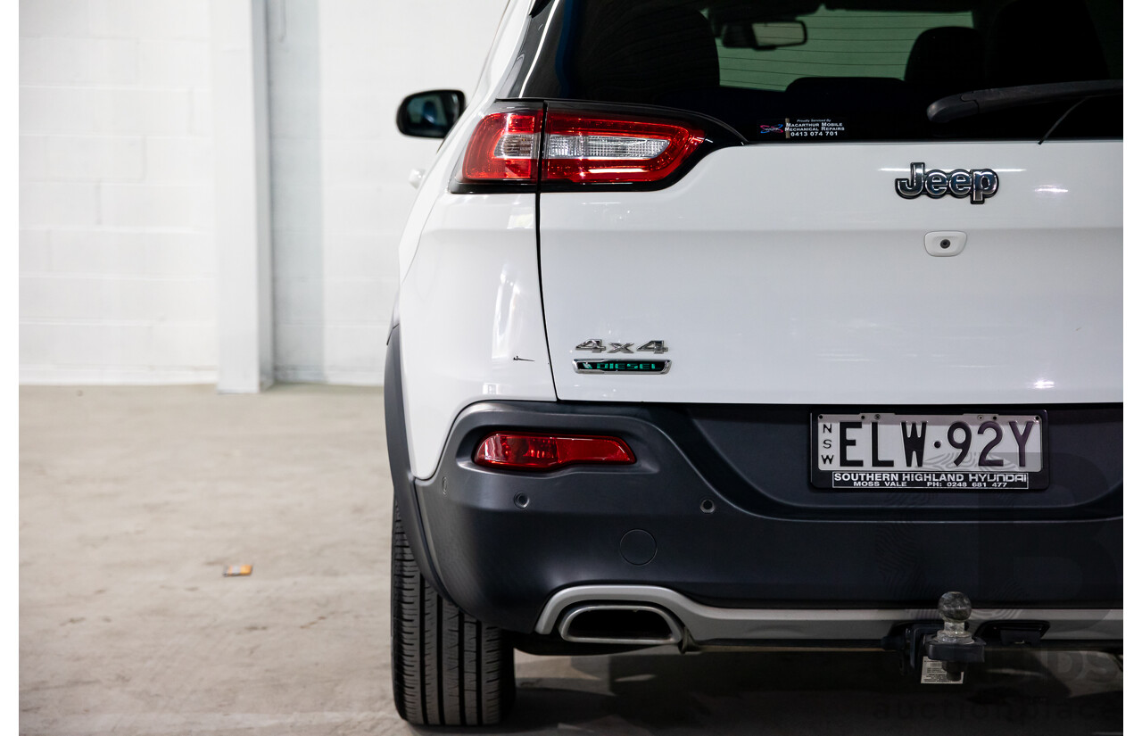 11/2014 Jeep Cherokee Limited (4x4) KL 4d Wagon Bright White Turbo Diesel 2.0L