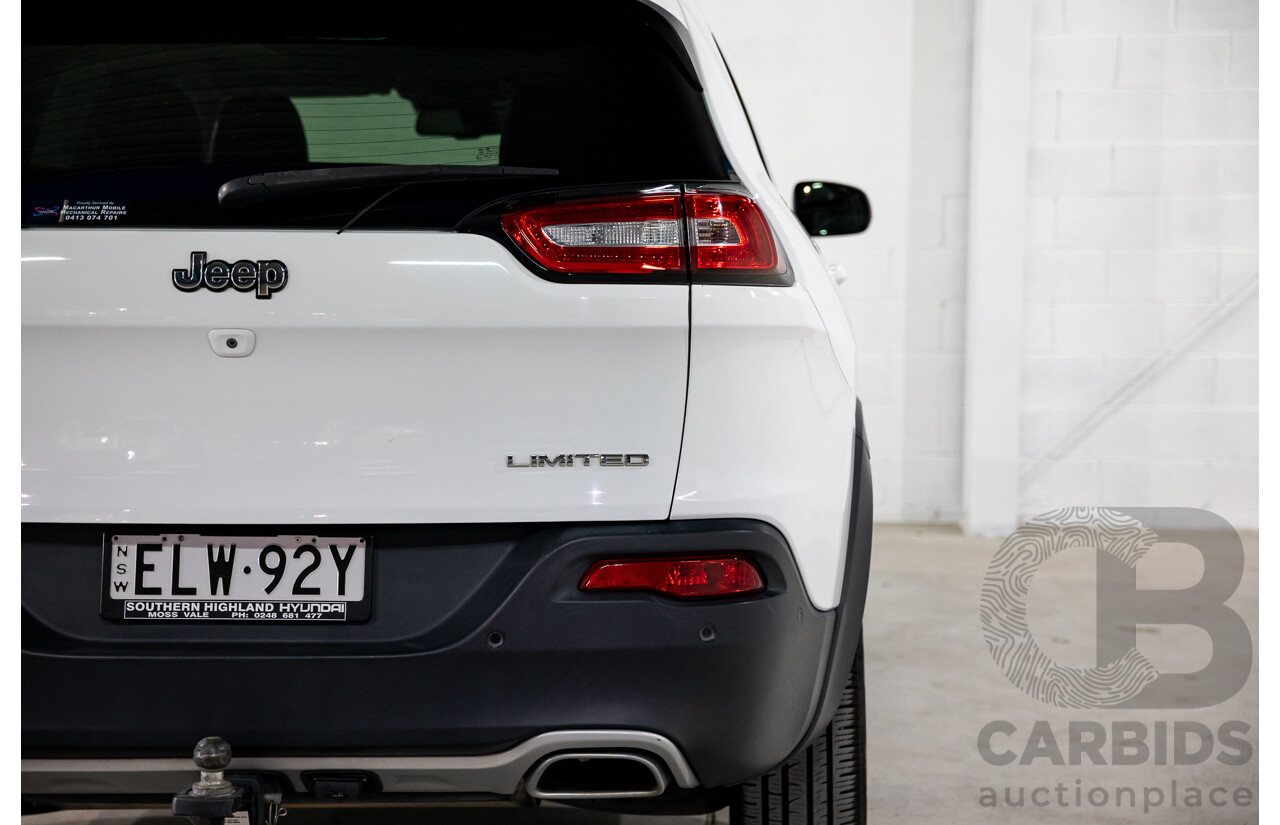 11/2014 Jeep Cherokee Limited (4x4) KL 4d Wagon Bright White Turbo Diesel 2.0L