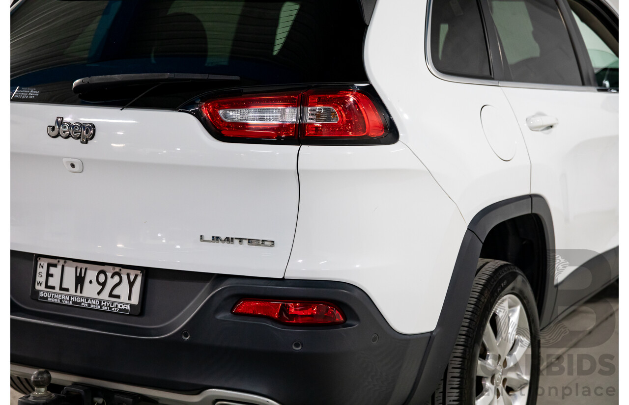 11/2014 Jeep Cherokee Limited (4x4) KL 4d Wagon Bright White Turbo Diesel 2.0L